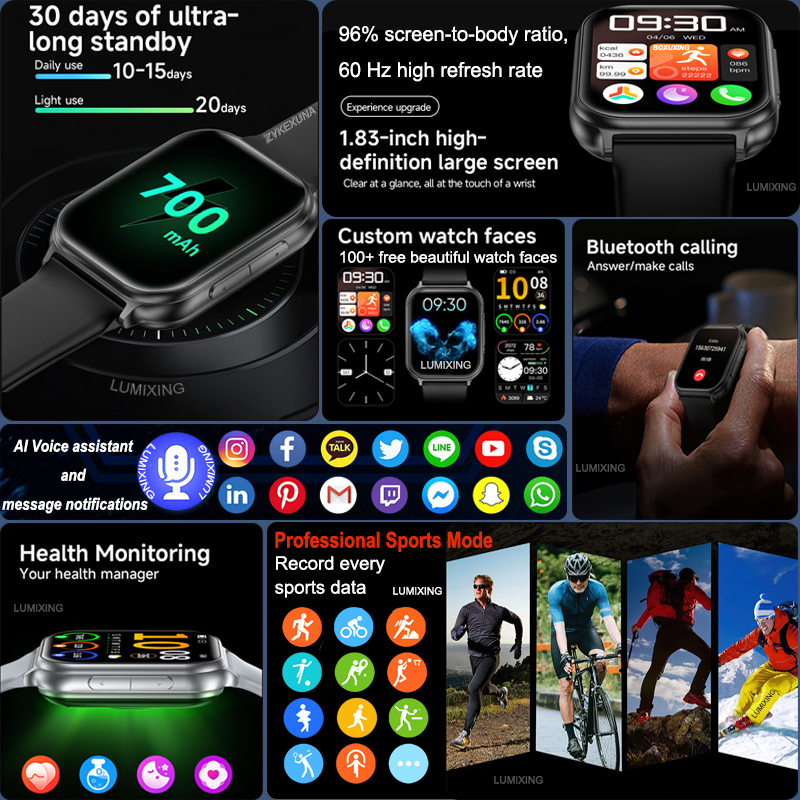 2026 New Sports Smart Watch Me – High Refresh Monitor recenzja i cena