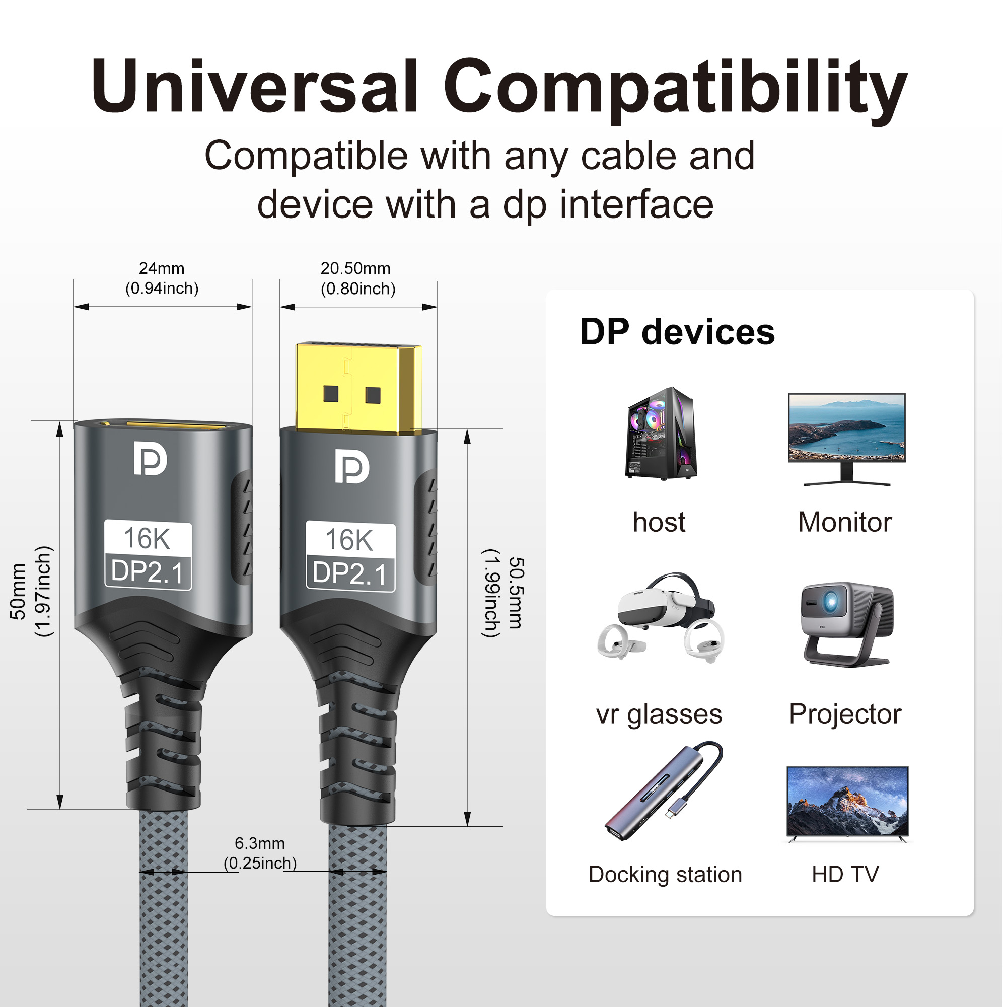 DisplayPort 2.1 Extension Cabl – High Refresh Monitor recenzja i cena