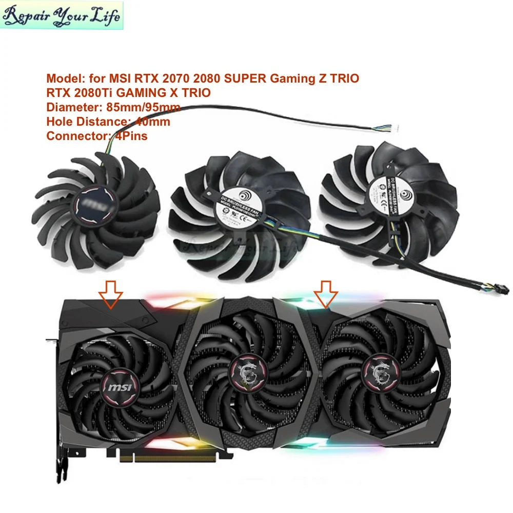 PC VGA Cooling Fan for MSI RTX – Pc Gaming Msi recenzja i cena