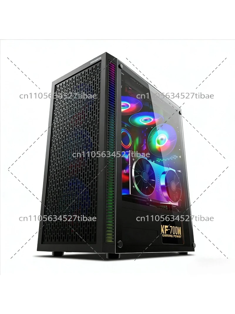Black E-ATX Computer Case with – Pc Gaming Setup recenzja i cena